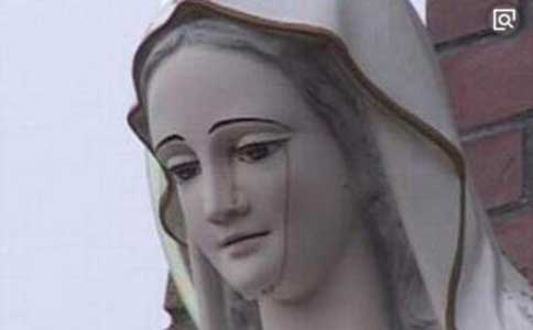 澳洲圣母像流泪事件成谜，圣母像流泪是显神吗