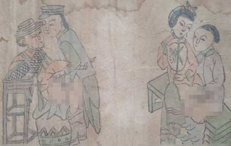 古代女子出嫁前看的图,里面详细描绘了房中术